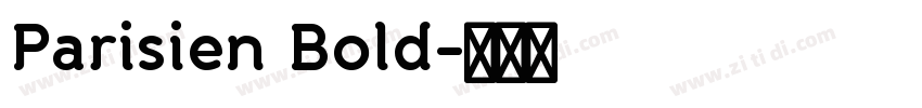 Parisien Bold字体转换